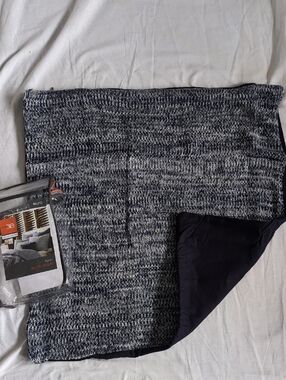 Studio 3B By Kyle Schuneman Navy and White Knit Euro Sham - 1